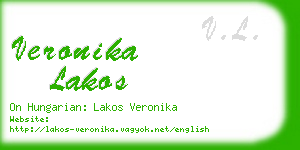 veronika lakos business card